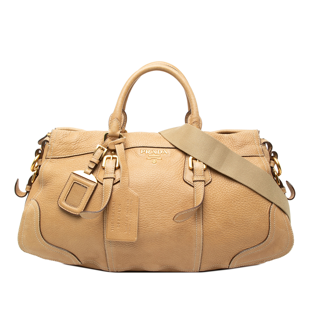 Pre-Loved Prada Cervo Antik Shopping Satchel - Picture 1 of 6
